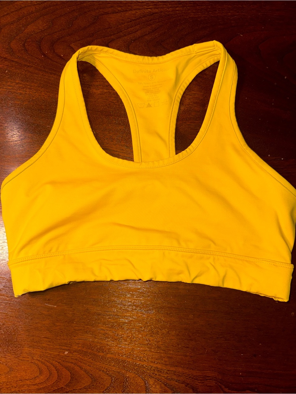 Definite Articles Racerback Sports Bra